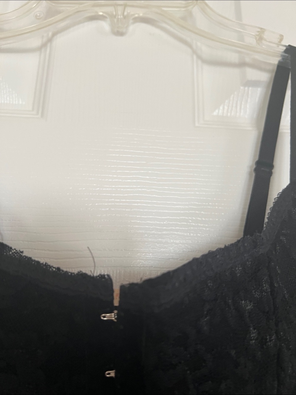 Forever 21 Black Lace Hook-and-Eye Closure Cami XS - Picture 7 of 12